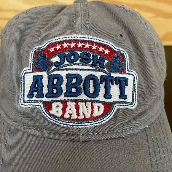 Josh Abbott Band Graphic Logo Country Music Grey Baseball Cap Hat - Picture 2 of 7